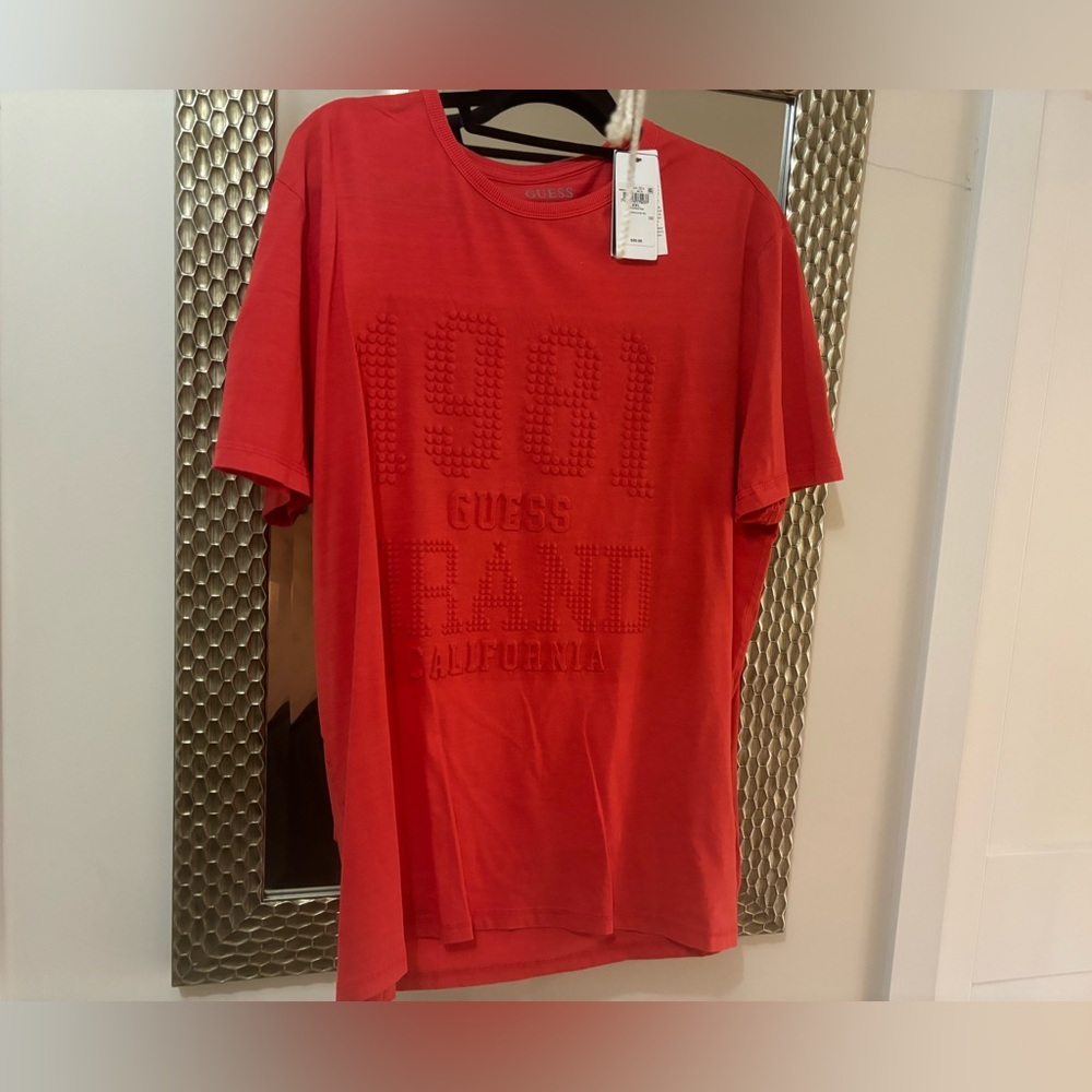 Guess red Xl embroidered RED tshirt